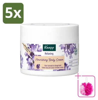 Obrázok produktu pre 5 kusov telového krému Kneipp Relax Lavender - 200 ml - balenie