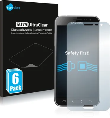 Produktbild von 6x Für Samsung Galaxy J3 / J3 Duos (2016) Schutzfolie Savvies Displayschutz Display Schutz Folie Klar Transparent