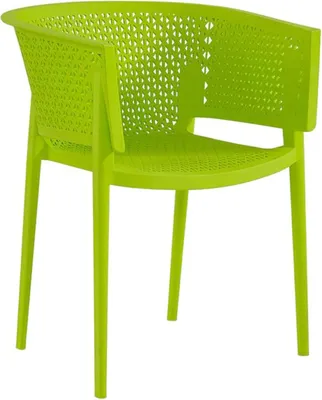 Image de Fauteuil de terrasse en POLYPROPYLENE vert pour Exterieur