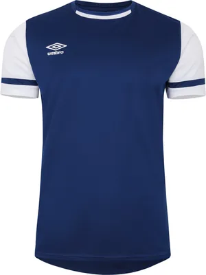 Image de Umbro - Tee-shirt "Cavelle" pour homme UO2420 (S) (Bleu marine/ Blanc brillant)