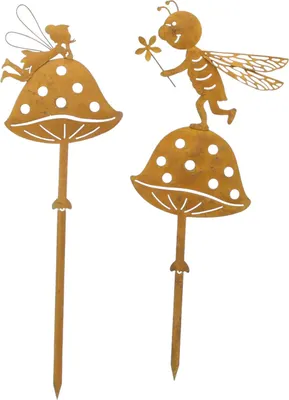 Produktbild von Gartenstecker "Pilzfreunde", 2er Set