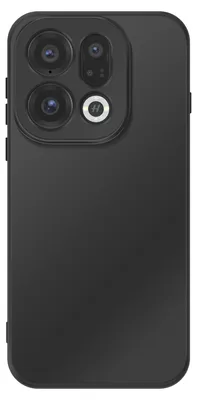 Immagine prodotto di Custodia in silicone morbido per Oppo Find X9, con bordo rialzato per proteggere la fotocamera, colore nero