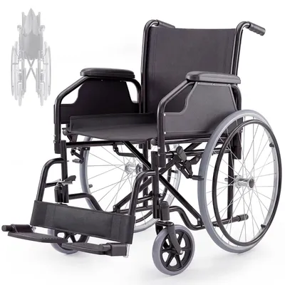 Productafbeelding van Mobiclinic: Opvouwbare rolstoel, lichtgewicht, met zelfrijfunctie. Verstelbare en gevoerde armleuningen. Opklapbare voetsteunen. Handrem. Catedral