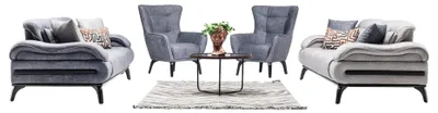 Produktbild von Sofa Set Wohnzimmergarnitur Garnitur Polstergruppe Couch Sofagarnitur 3+3+1+1