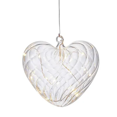 Produktbild von Sirius Home Wave, Leichte Dekorationsfigur, Transparent, Herz, 14 Glühbirne(n), LED, AAA