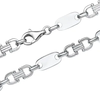 Produktbild von Plattenkette für Herren aus 925er Silber