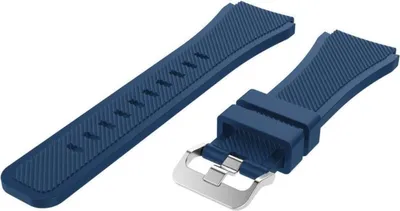 Obrázok produktu pre Náramok Jumadas, kompatibilný s hodinkami Samsung Galaxy Watch – 45 mm/46 mm, tmavomodrej farby, vyrobený zo silikónu.
