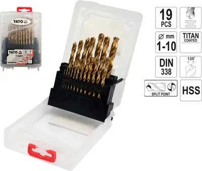 Image de Yato YT-44675 Foret hélicoïdal 19 pièce(s)