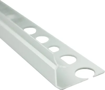 Produktbild von Alu Inneneck Profil Fliesenschiene Schiene silber L270cm H10mm matt