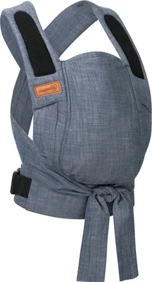 Produktbild von HOPPEDIZ Babytrage Bondolino b.pure Komforttrage ab Geburt (3 - 20 kg) Bauchtrage, Rückentrage & Hüfttrage denim