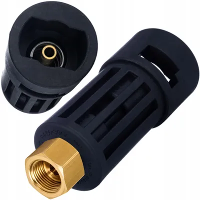 Produktbild von Adapter Hochdrucklanze M18 auf Bajonettaufnahme K – Kompatibel mit Kärcher K2–K7, HD, HDS | Ersatz für Hochdruckreiniger Kärcher