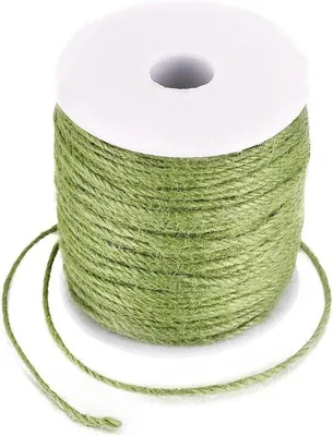Image de Ficelle de jute naturelle de 2 mm pour le bricolage, l'artisanat, les emballages cadeaux et le jardinage