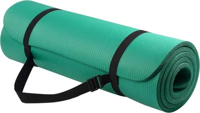 Produktbild von Rutschfeste NBR-Yogamatte, grün, mit Tragegurt