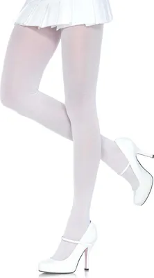 Produktbild von Blickdichte Strumpfhose Kostümaccessoire in Übergröße 70 DEN weiss - XL/XXL