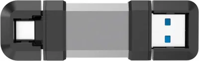 Zdjęcie produktu dla Silicon Power SP128GBUC3C51V1S, 128 GB, USB Type-A / USB Type-C, 3.2 Gen 1 (3.1 Gen 1), 120 MB/s, Pokrywka, Czarny, Srebrny