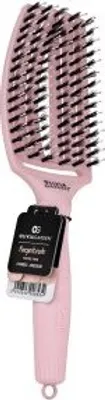 Olivia Garden Fingerbrush Combo Medium Haarbürste Pastelová ružová