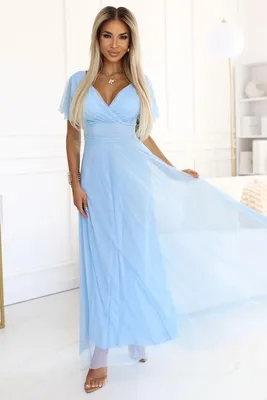 Produktbild von Numoco Formelle Frauenkleider Zahgorim hellblau One size