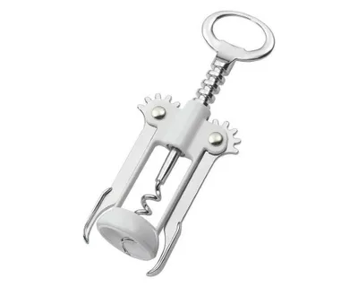 Productafbeelding van Kurkentrekker, model 055, met draadspiraal, geëmailleerd, antracietkleurig