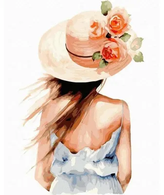 Image de Peinture par numéros - Fille. 40x50cm