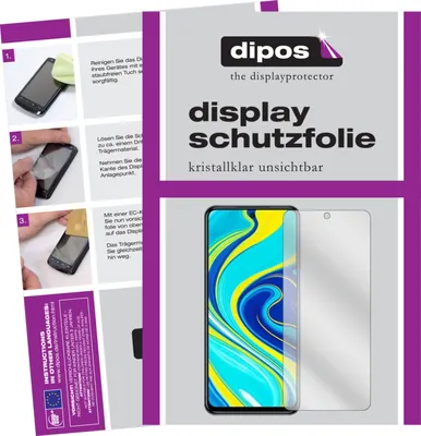 Produktbild von 2x Xiaomi Redmi Note 9 Pro Schutzfolie klar Displayschutzfolie Folie Display