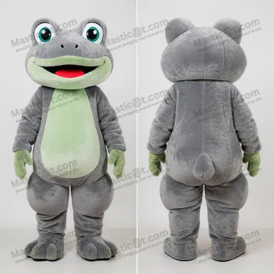 Produktbild von Samtgrüner MASTICOT Cartoon-Frosch-Maskottchen