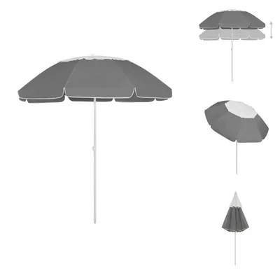 Produktbild von vidaXL Strandschirm Anthrazit 300 cm -  Sonnenschirme & Sonnenschutze