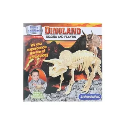 Produktbild von Bastelset zum Schnitzen, Triceratops-Mosaikblock, 29 x 29 x 4,5 cm, für Kinder ab 6 Jahren