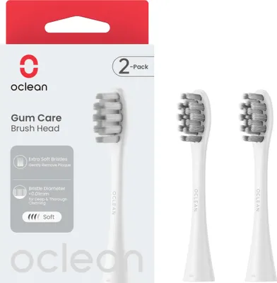 Produktbild von OCLEAN Bürstenkopf-Zahnfleischpflege, 2er-Pack, Weiß