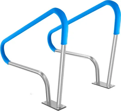 Produktbild von Pool-Handlauf 2 Stück 48 x 36 Zoll Edelstahl mit Grundplatte für Spas
