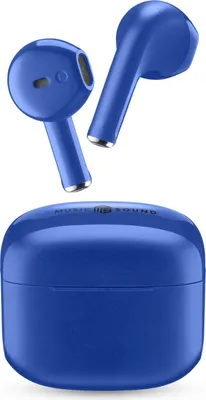 Immagine prodotto di Music Sound Auricolari Bluetooth TWS Blu con 20 Ore di Autonomia e Controlli Touch