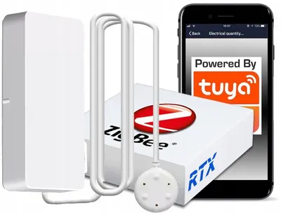 Zdjęcie produktu dla Czujnik sensor wody zalania Sonda AA ZigBee TUYA