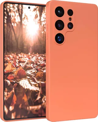 Produktbild von EAZY CASE - TPU Hülle für Samsung Galaxy S25 Ultra, TPU Case stoßfeste Handyhülle, weiches Cover mit Kameraschutz, Silikonhülle in Orange