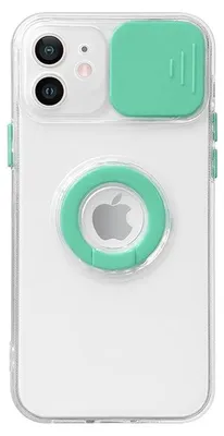 Produktbild von Hülle für iPhone 13 in Grün mit Kameralinsenschutz