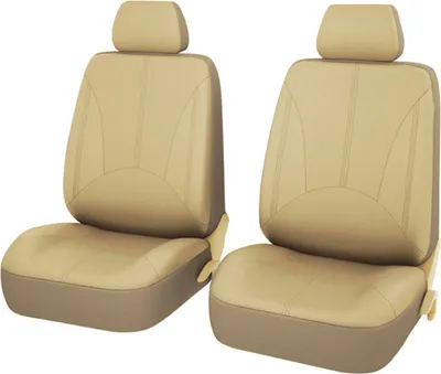 Produktbild von 4 kusy poťahov sedadiel do auta - univerzálne priedušné kožené chrániče sedadiel, sada pre auto, SUV, interiér vozidla