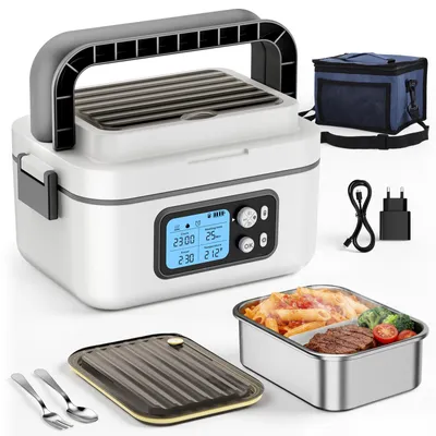 Beheizte Lunchbox 1,5 L, auslaufsicher, spülmaschinengeeignet