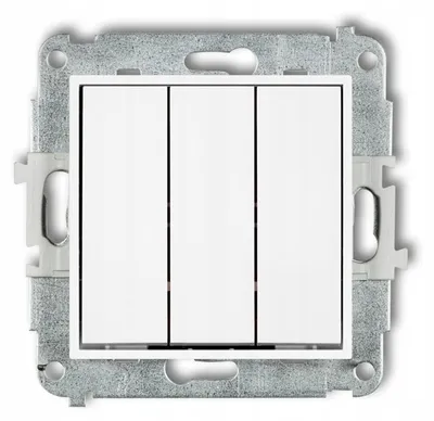 Immagine prodotto di Interruttore triplo Karlik ICON, bianco, da incasso