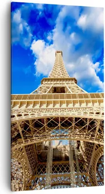 Produktbild von Bild auf Leinwand - Leinwandbild - Architektur paris stadt eiffel - 55x100cm - Wand Bild - Wanddeko - Leinwanddruck - Bilder - Kunstdruck - Wanddekoration - Leinwand bilder - Wandkunst - PA55x100-2479