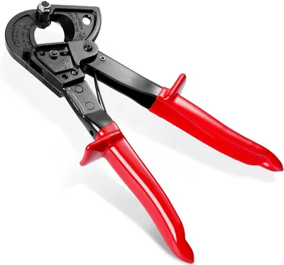 Produktbild von Robuster Ratschenkabelschneider aus Aluminium und Kupfer, geeignet für Kabel bis 240 mm²