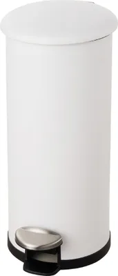Produktbild von helit Tret-Abfallbehälter "the zinc" 30 Liter weiß