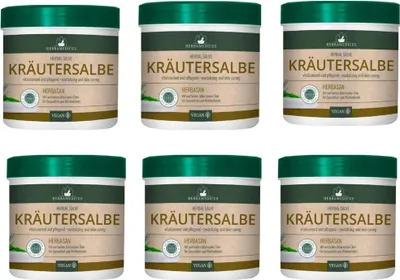 Produktbild von 6x250 ml HERBAMEDICUS Herbasan Kräutersalbe