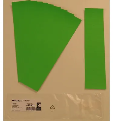 Produktbild von Ultradex Einsteckkarte 849201 60x12mm gn 220 St./Pack.