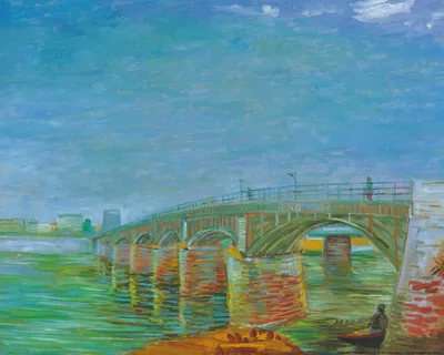 Produktbild von Vincent Van Gogh Kunstdruck Bild - Seinebrücke Bei Asnières, 1887 (40 x 50 cm)
