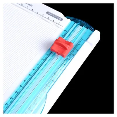 Produktbild von Papiertrimmer mit Schneidebrett Papierschneidemaschine Bastelschneidewerkzeug Falzbrett aus Widerstandsfähigem mit Präziser