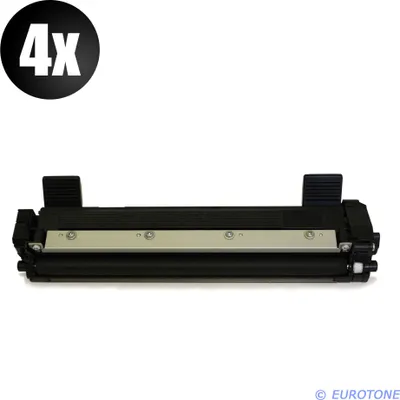 Produktbild von 4x Eurotone Toner Alternative für Brother TN1050 Black Schwarz