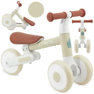 Produktbild von MoMi DEX Laufrad Kinder Fahrrad - Dreirad ohne Pedal, 1-3 Jahre, Klappbar - Beige