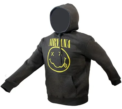 Produktbild von Nirvana Classic Smiley Logo Kapuzenpullover - XL