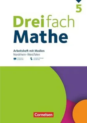 Immagine prodotto di Dreifach Mathe 5. Schuljahr - Nordrhein-Westfalen - Ausgabe 2022 - Arbeitsheft mit Medien und Lösungen