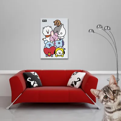 Image de BT21 - Poster - Personnage + 1 Ü - Taille du poster 61x91,5cm
