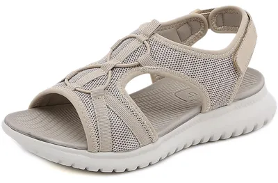 Productafbeelding van Comfortabele, orthopedische sportsandalen met plateau - Beige