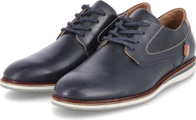 Produktbild von Bullboxer Herren Halbschuhe Dunkelblau Glattleder handcraftedGröße:42